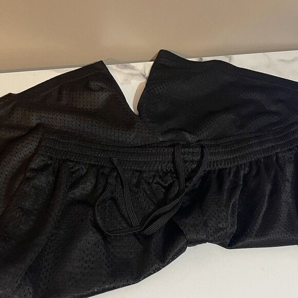 New Men Athletic Black Mesh Shorts XL Jersey 2 Pockets Gym Basketball - Picture 6 of 16